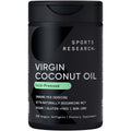 Sports Research Organic Coconut Oil Capsules 3000MG - Cold Pressed MCTs - 120 Softgels