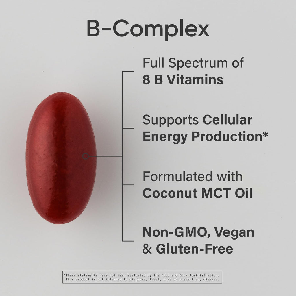 Sports Research Vitamin B-Complex – Full Spectrum B Vitamins, Methylated B12 & Folate