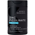 Sports Research Zinc Picolinate 50mg with Organic Coconut Oil – 60 Softgels