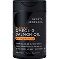Sports Research Salmon Oil – Wild Alaskan Sockeye, 2500 mg per Serving, MSC Certified, 180 Softgels