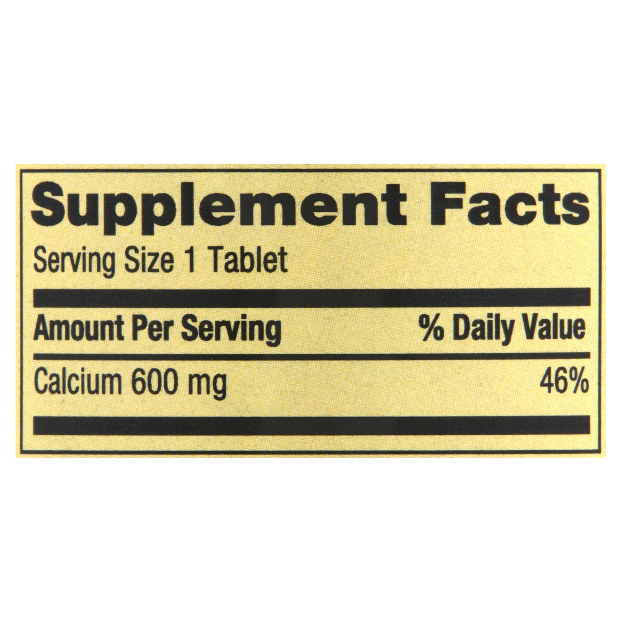 Spring Valley Calcium 600mg – Natural Bone Health, 100 Tablets (Pack of 3)