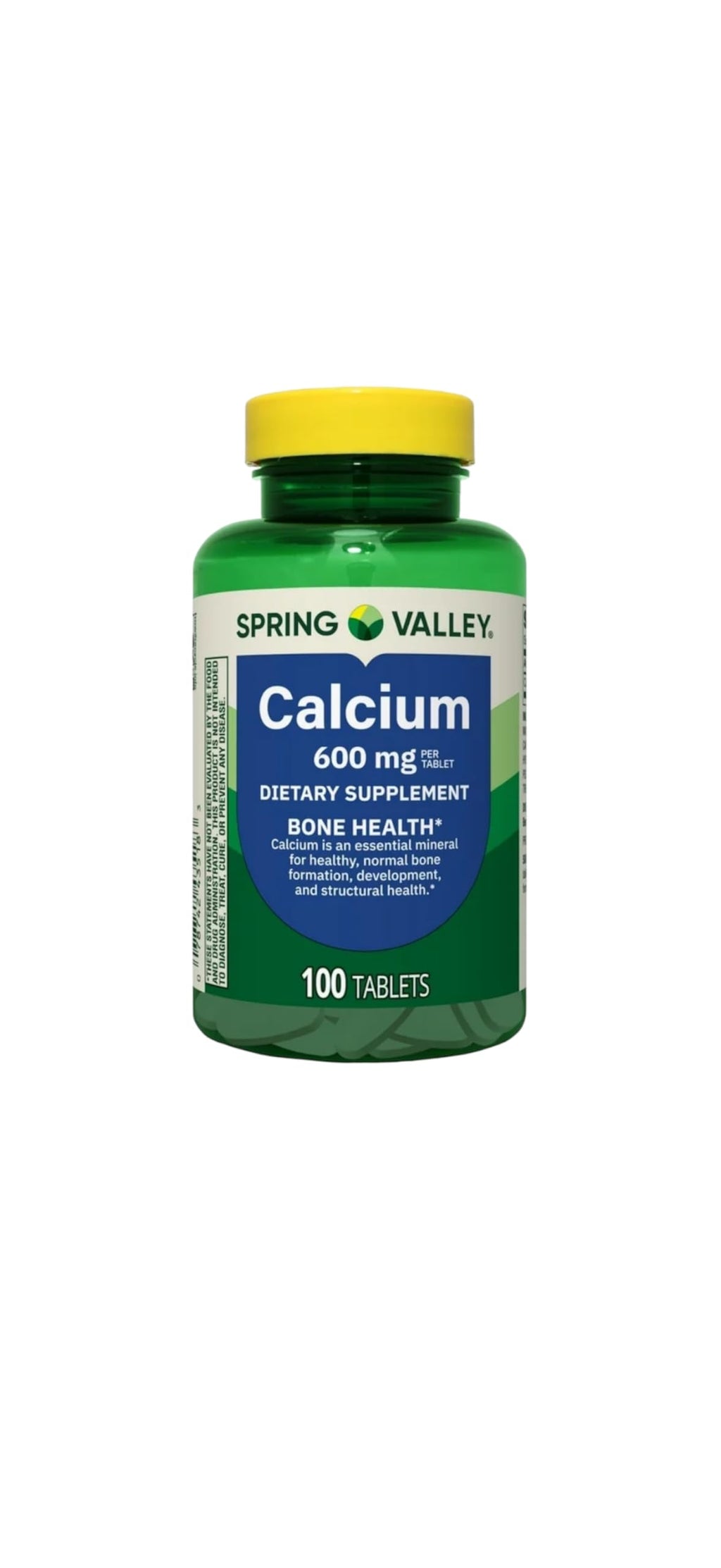 Spring Valley Calcium Bone Health Dietary Supplement Tablets – 600 mg Calcium, 200 Count (Pack of 2)