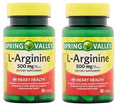 Spring Valley L-Arginine 100 Capsules 500 mg Each – Pack of 2