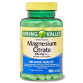 Spring Valley Magnesium Citrate 100 mg | Rapid-Release, 100 Capsules