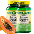 Spring Valley Papaya Enzyme Chewable - 360 Vegan Tablets | Bromelain Digestive Aid
