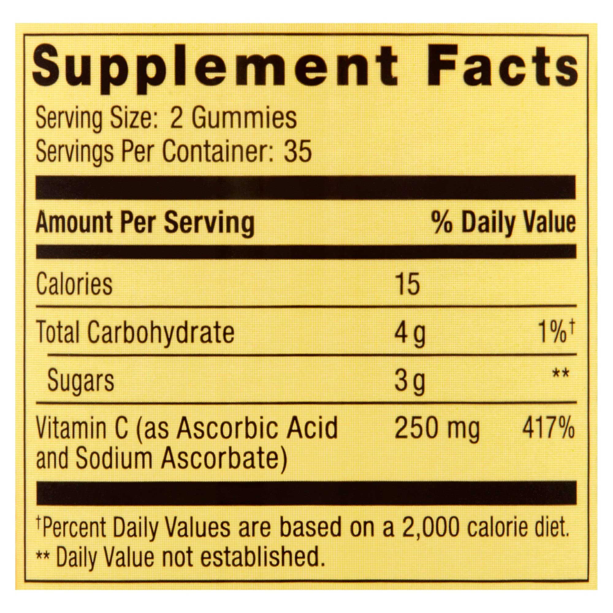 Spring Valley Gummie Vitamin C 240 mg – 70 Orange Gummies | Immune Support