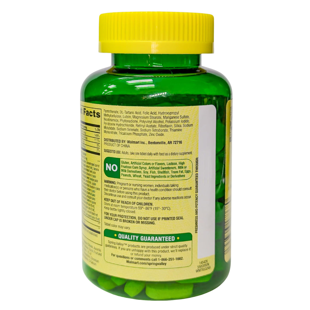 Spring Valley Women's 50+ Multi with Fruits & Vegetables - 150 Tablets