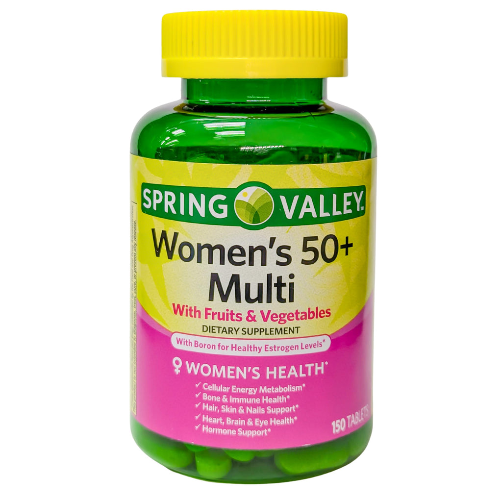 Spring Valley Women's 50+ Multi with Fruits & Vegetables - 150 Tablets