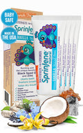 SprinJene Natural Children’s Toothpaste – Fluoride Free Vanilla Toothpaste for Toddlers & Kids – Gentle Safe Natural Formula with Patented Black Seed Oil & Zinc – Made in The USA (4 Pack)