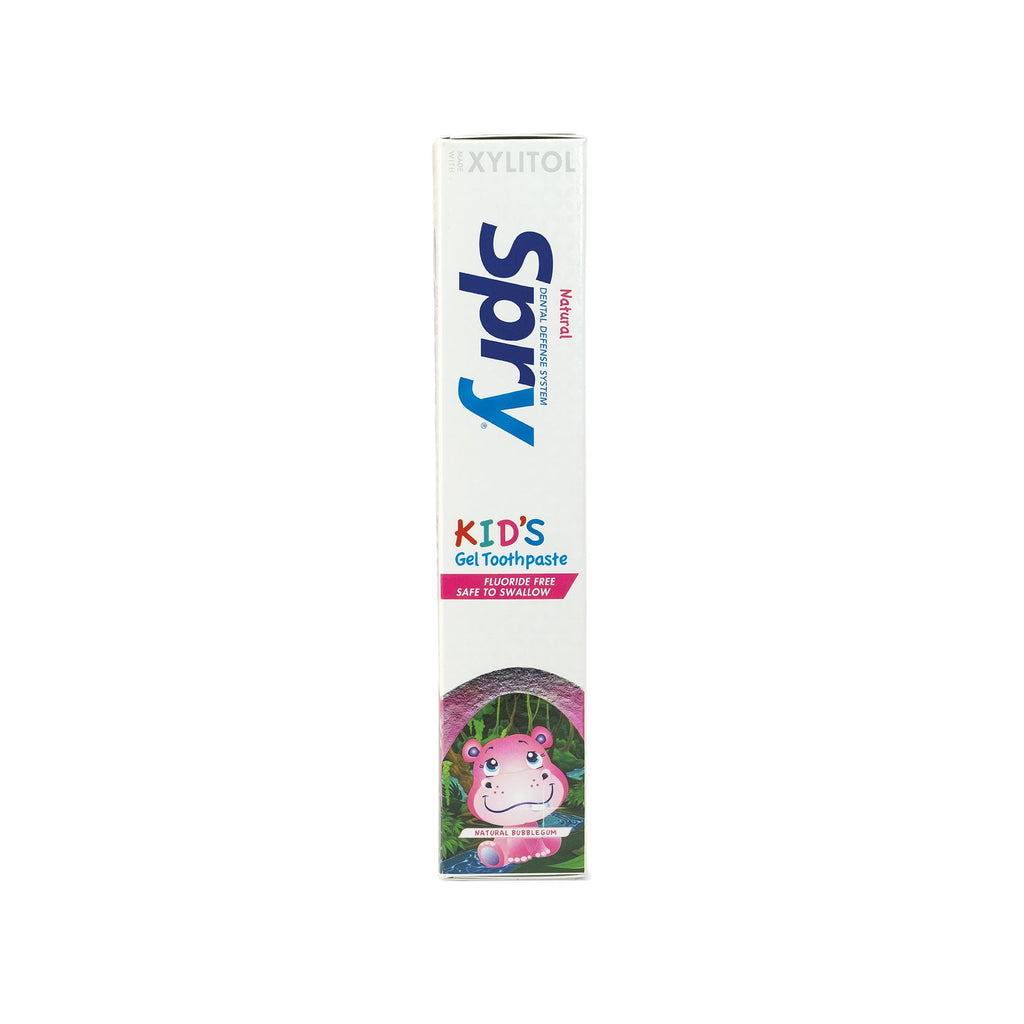 Spry Fluoride Free Kids Toothpaste – Bubble Gum, Xylitol, 5oz