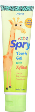 Spry Natural Xylitol Toothpaste for Babies & Kids – Fluoride Free 2 oz