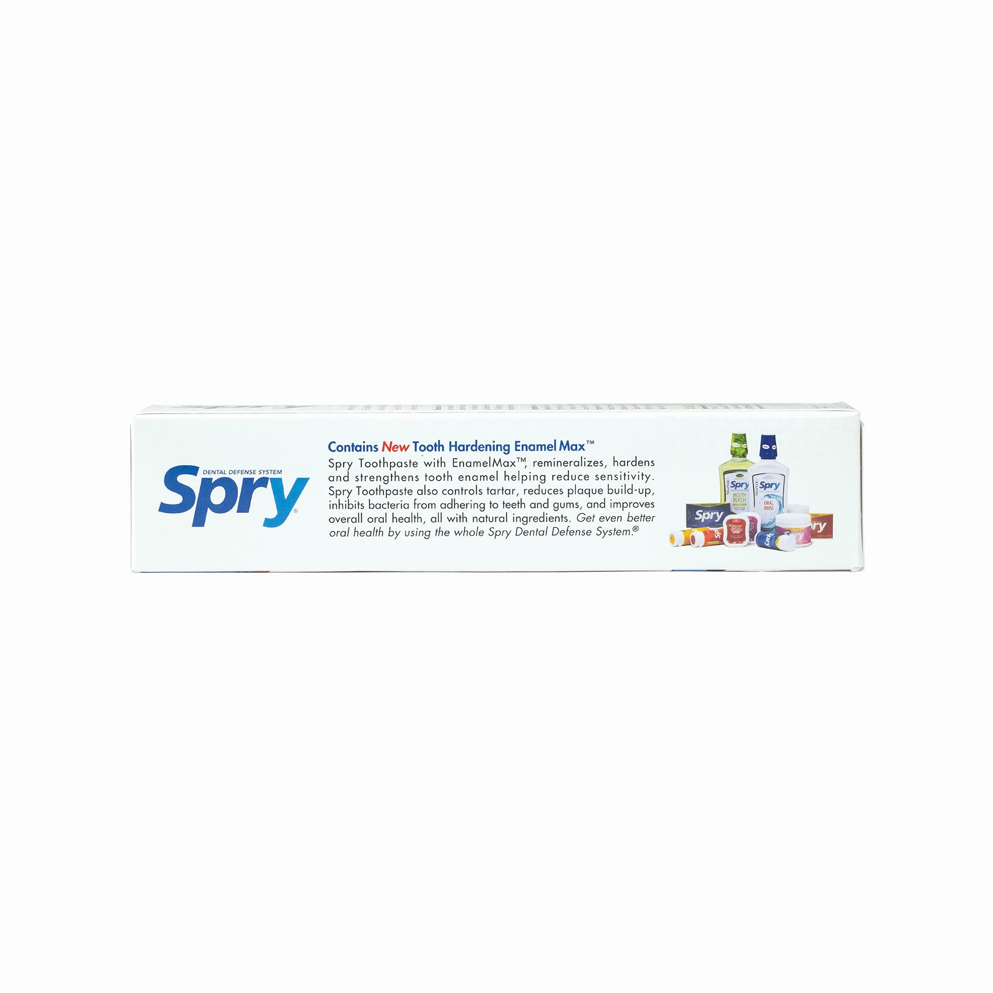 Spry Natural Xylitol Toothpaste 5oz – 6-Pack, Fluoride Free, Gentle for Sensitive Teeth, Peppermint