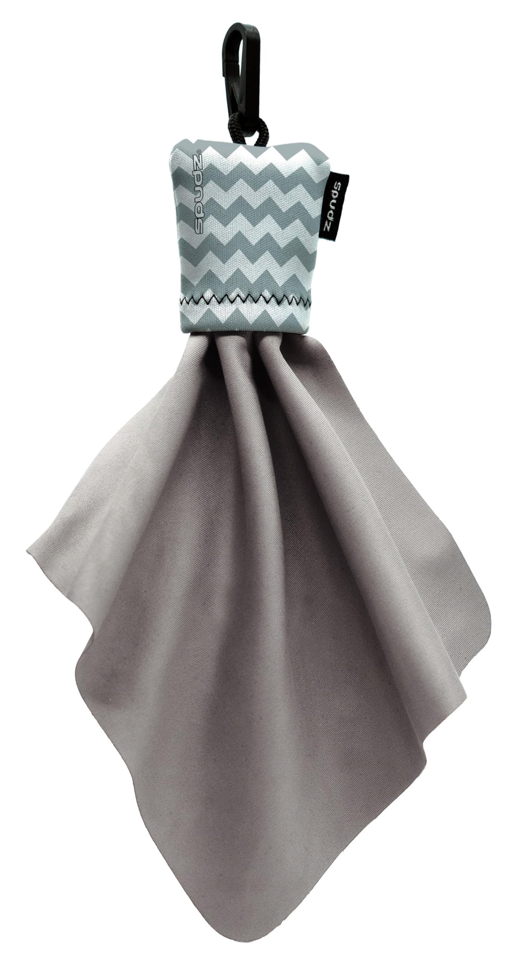 Spudz Microfiber Cloth Screen Cleaner – Premium 6x6 Gray Chevron