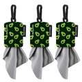 SPUDZ Classic Microfiber Lens Cleaner – Clip-On Pouch (6x6 in, 3-Pack) | Avocado