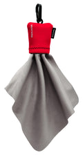 SPUDZ Classic Microfiber Lens Cleaner – Clip-On Pouch, Washable | Red 6x6 in