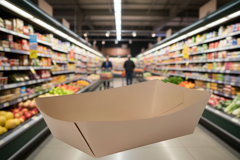 2.5Lb Medium Kraft Paper Food Tray
