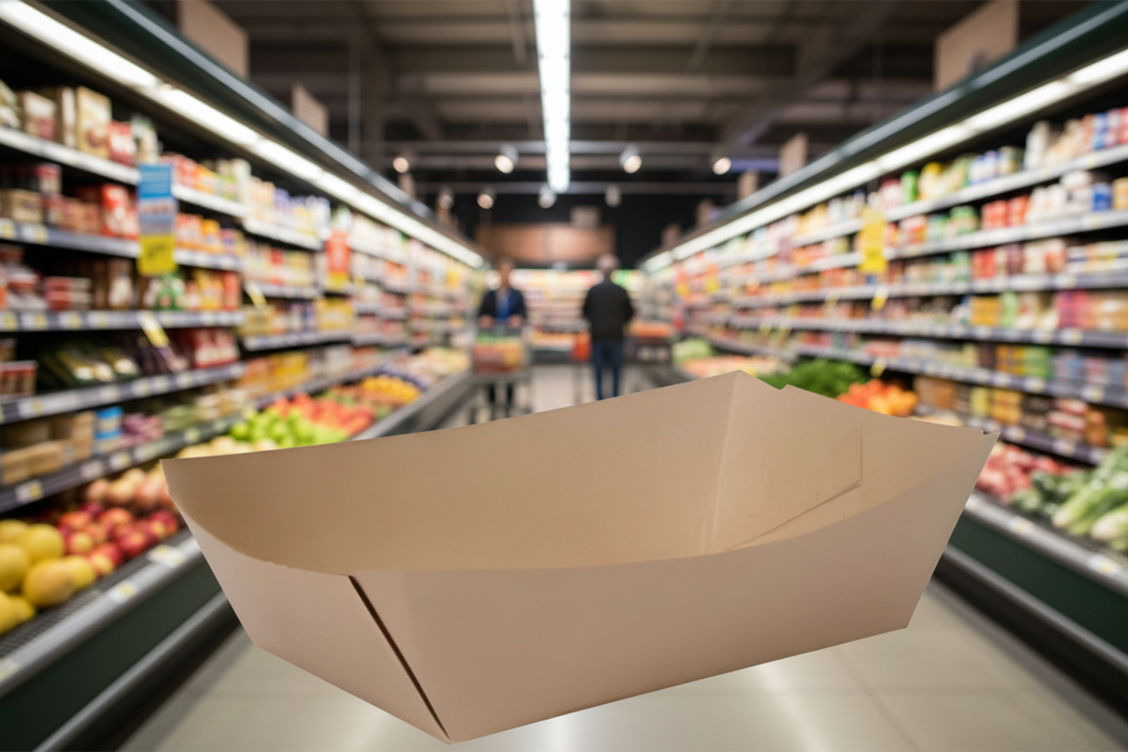 2.5Lb Medium Kraft Paper Food Tray