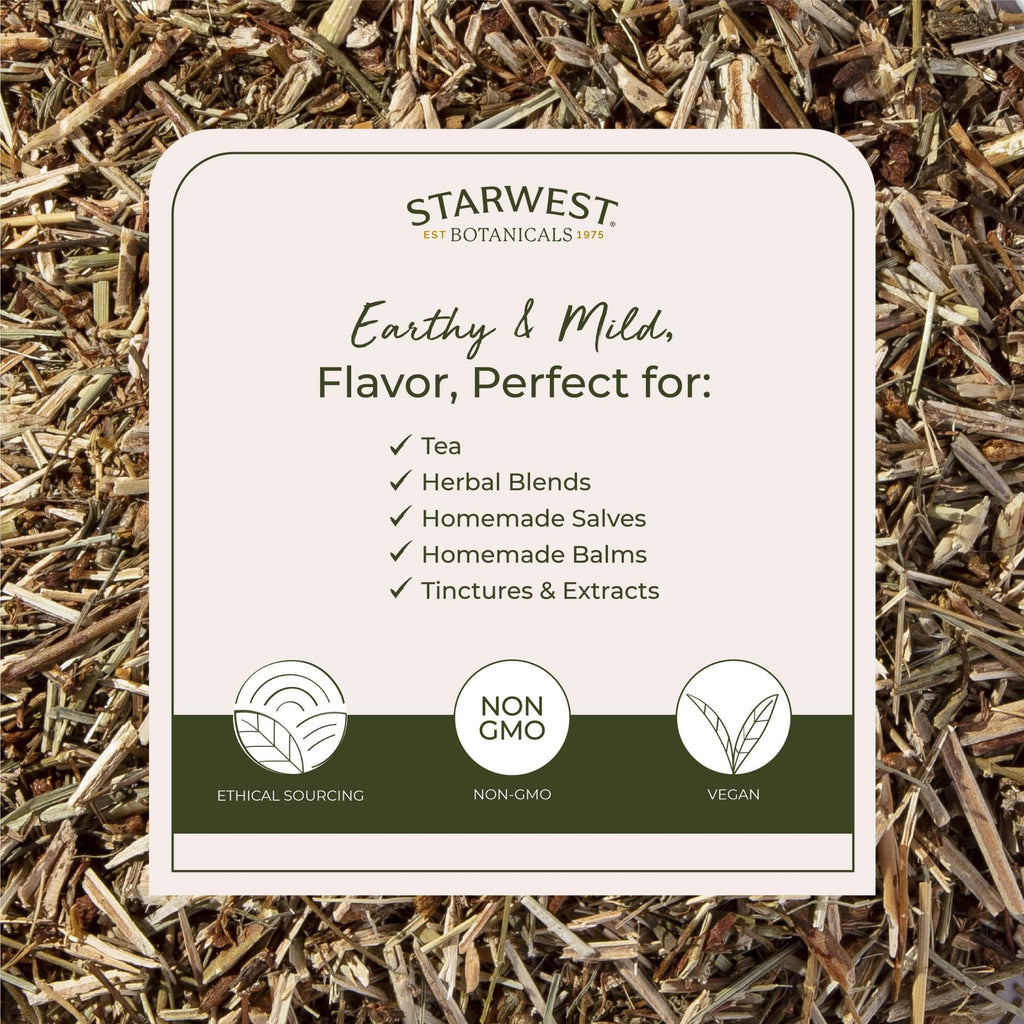 Starwest Organic St. John's Wort - 4 oz Loose Leaf Tea (Kosher, Non-GMO)