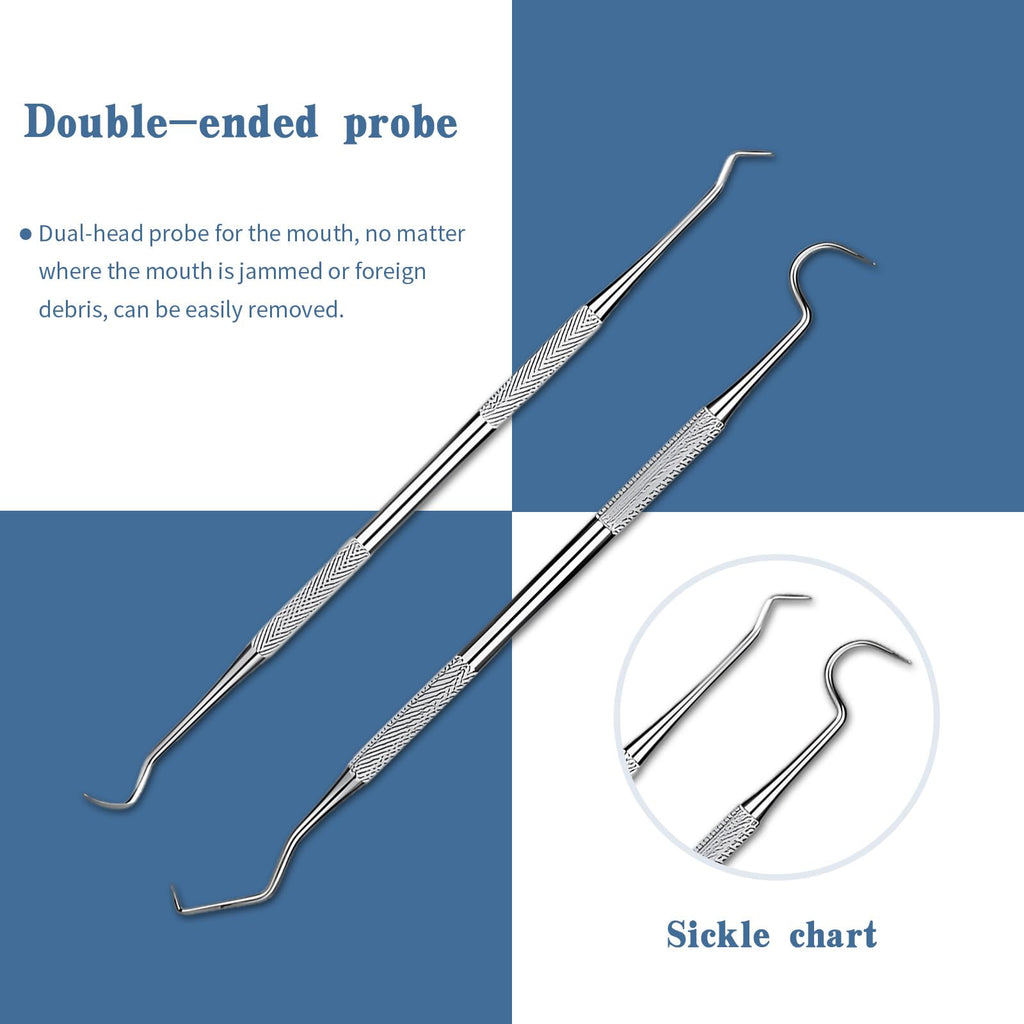 6-Piece Dental Tools Set – Stainless Steel Hygiene Kit with Case