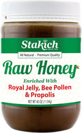 Stakich Royal Jelly, Bee Pollen & Propolis Raw Honey - 40 oz