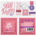 Stall Mates Wipes Feminine Fresh – Flushable, Unscented, PH-Balanced | 30 Travel Singles
