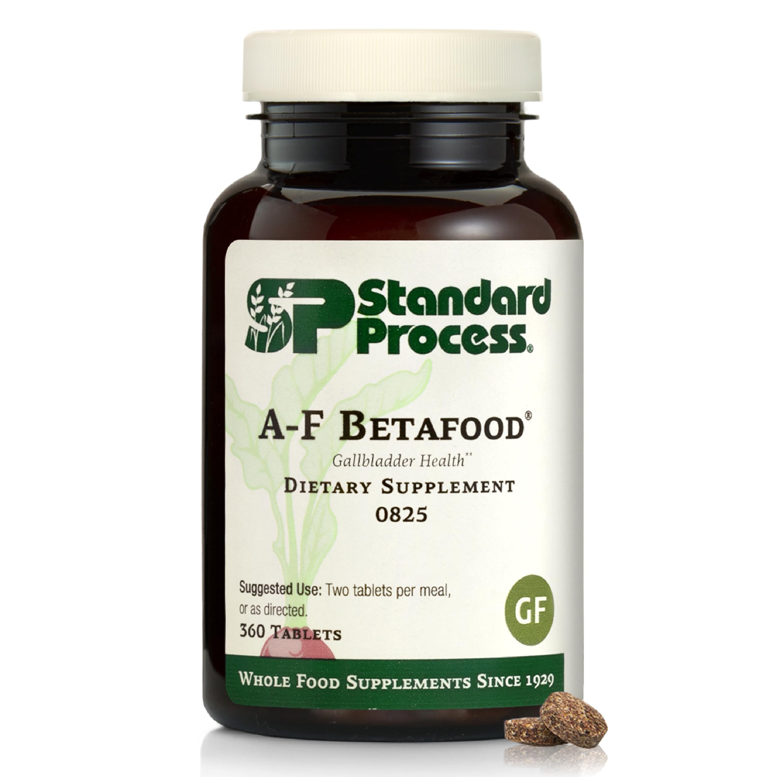 Standard Process A-F Betafood – Gluten-Free Liver & Gallbladder Support with Vitamin A, Iodine & B6