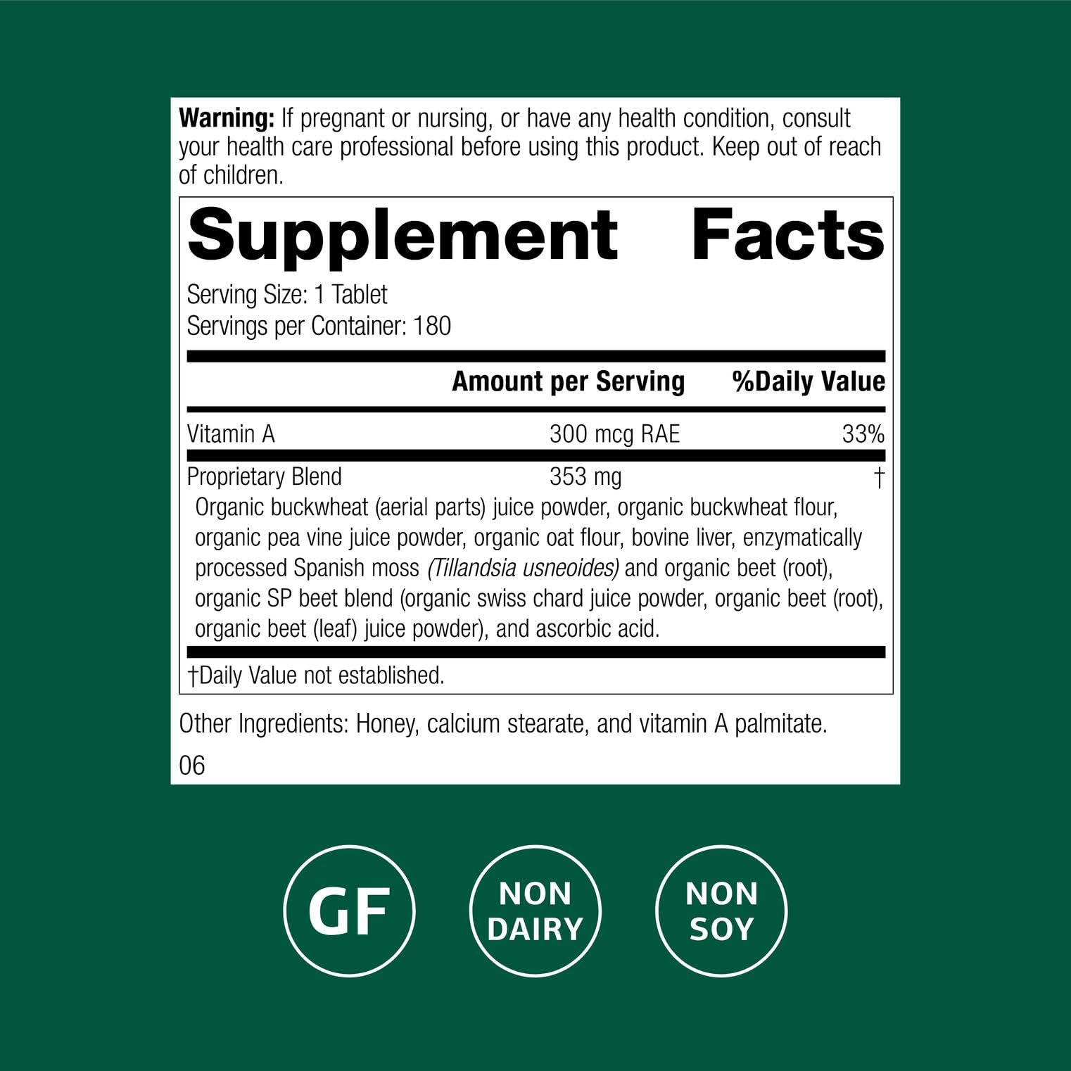 Standard Process Arginex – Whole Food Liver & Kidney Support, 180 Tablets