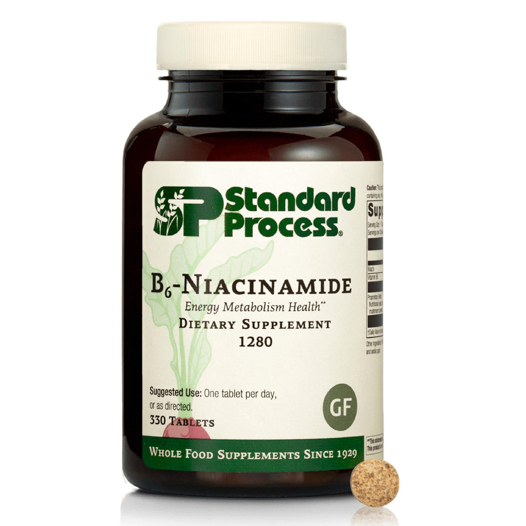Standard Process B6-Niacinamide: Energy Metabolism & Cardiovascular Support (Gluten-Free, 330 Tablets)
