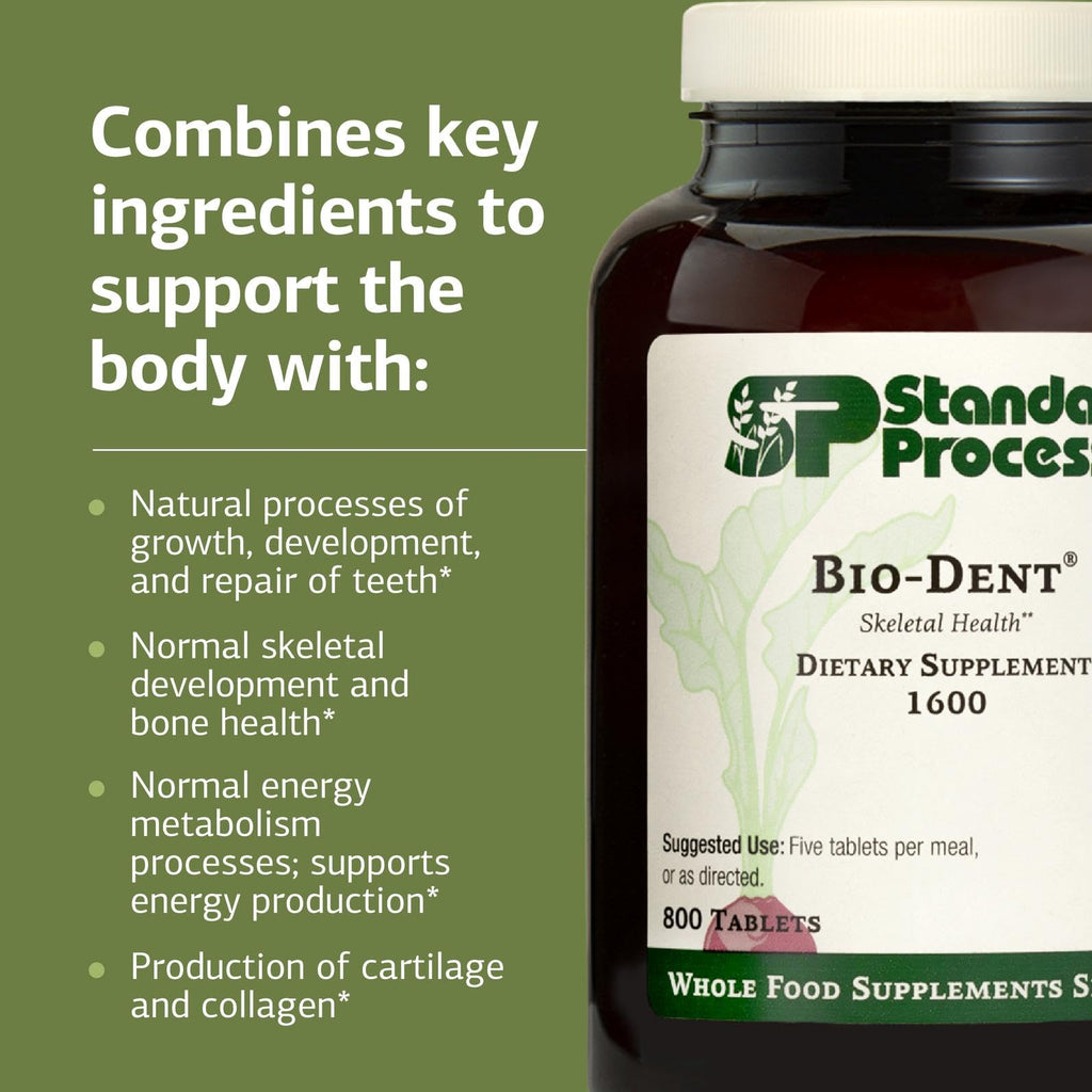 Bio-Dent Skeletal Health Dietary Supplement – 800 Tablets | Standard Process