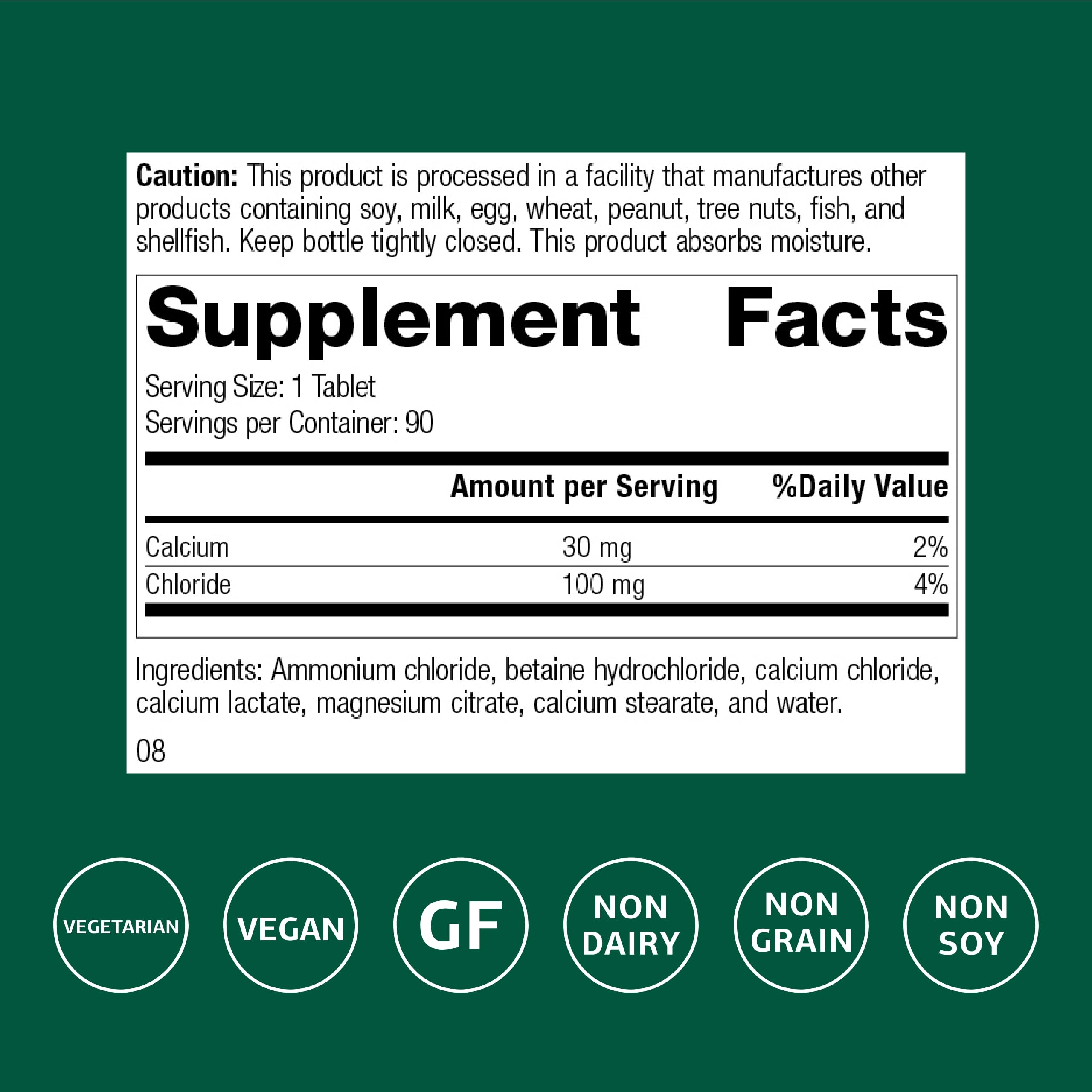 Standard Process Cal-Amo: Cellular Health & Lung Support, 90 Tablets