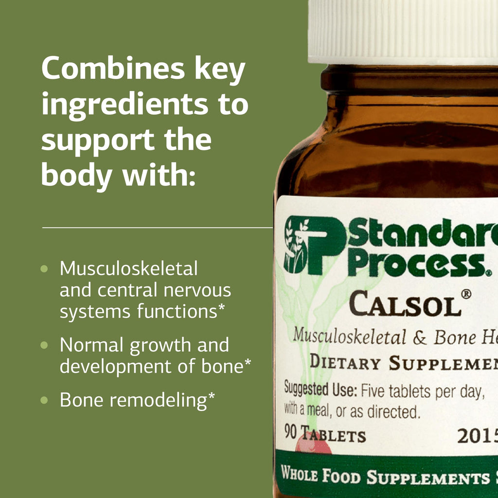 Standard Process Calsol – Musculoskeletal & Bone Health Supplement