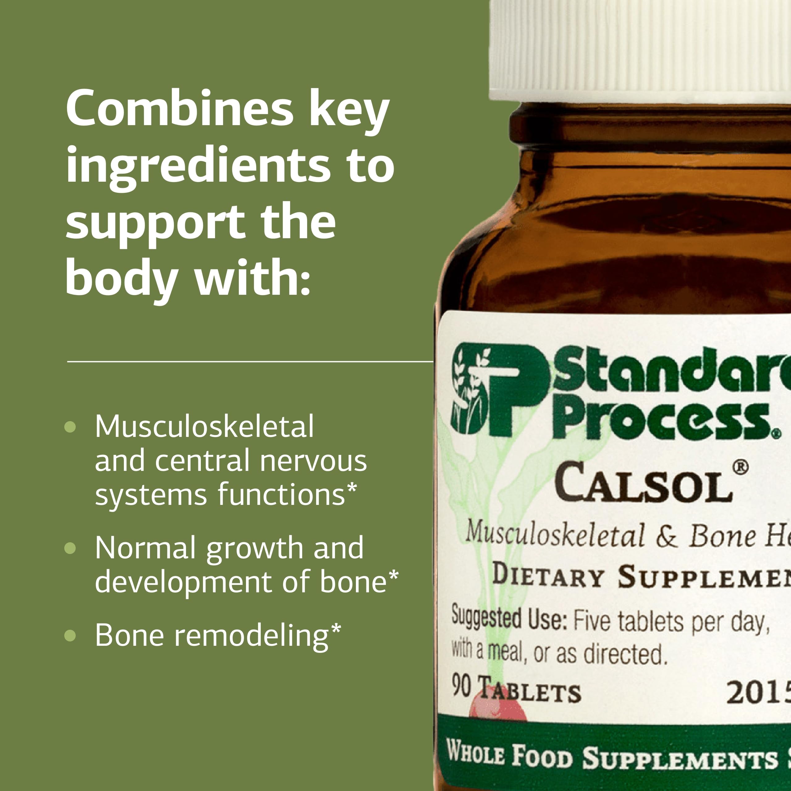 Standard Process Calsol – Musculoskeletal & Bone Health Supplement