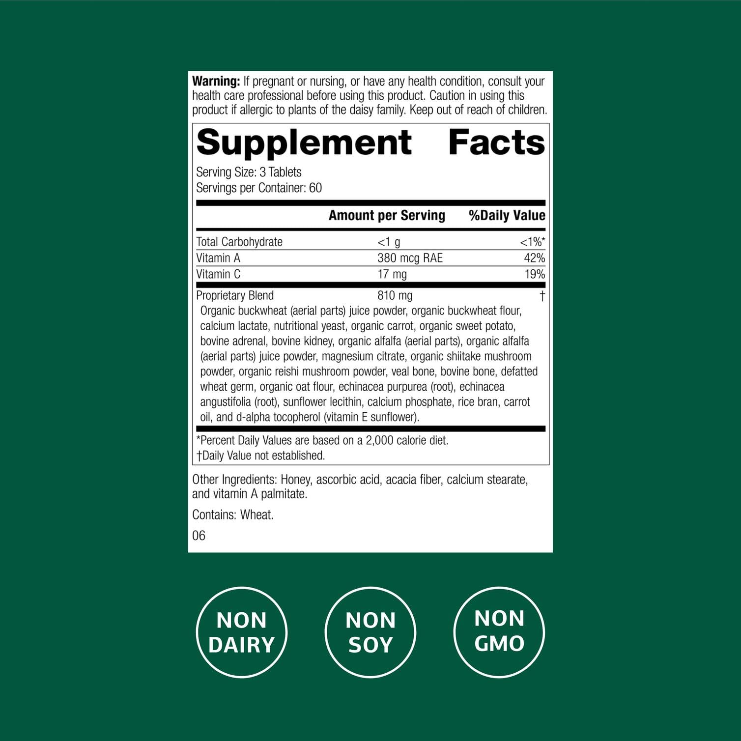Cataplex A-C-P by Standard Process — Heart Health, Gum Health, Immune Support (180 Tablets)