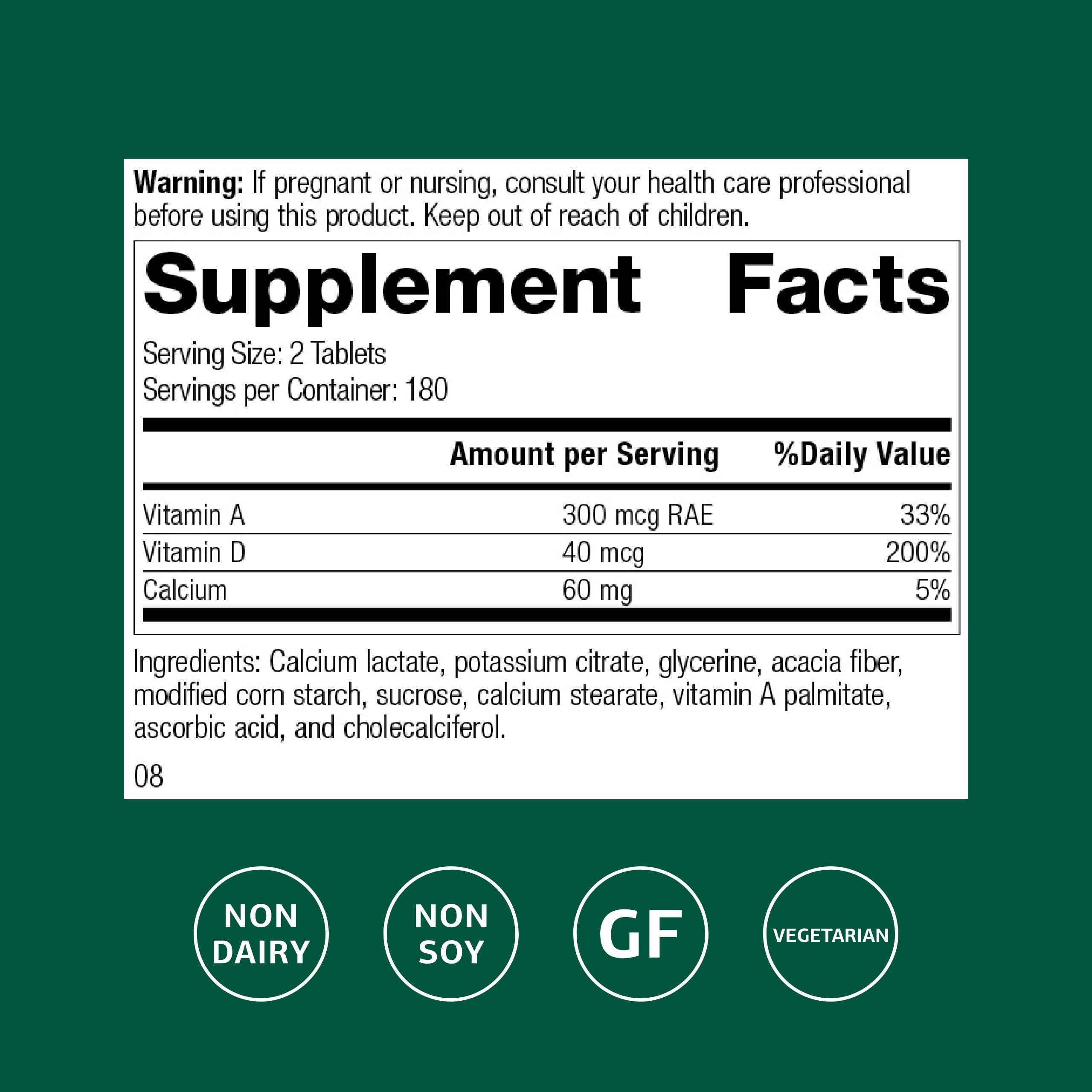Standard Process Cataplex D - Immune Support, Bone Health & Mineral Absorption - 360 Tablets - Gluten-Free