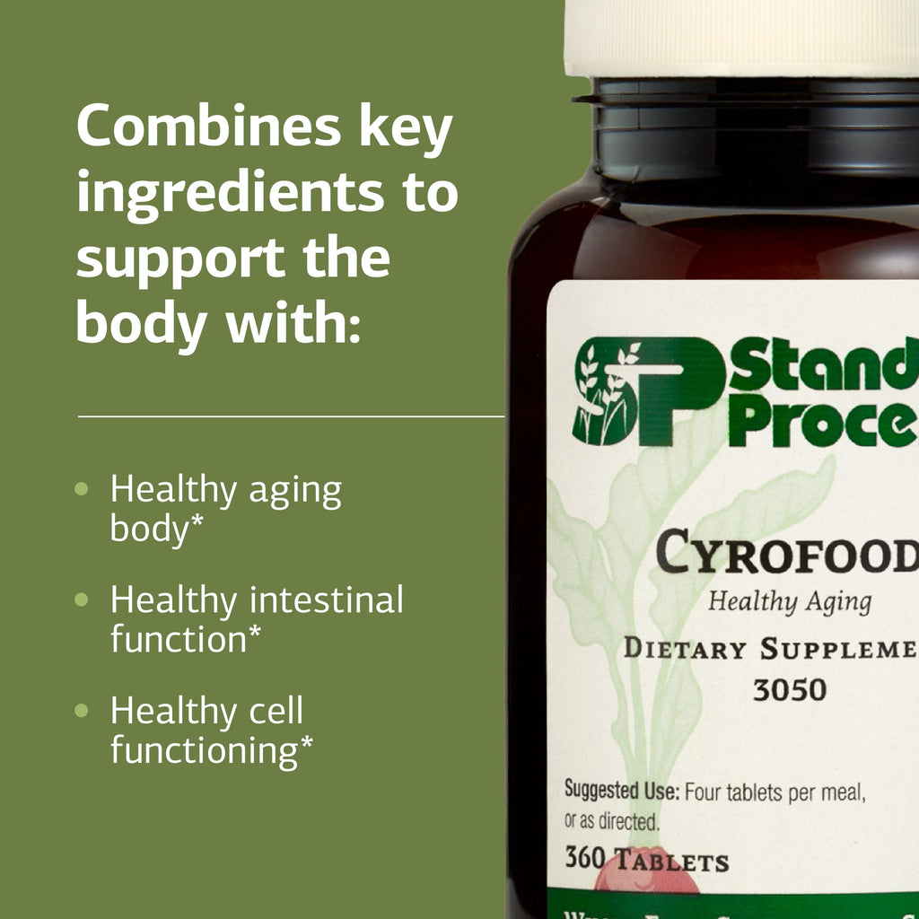 Standard Process Cyrofood - Healthy Aging Support Supplement | Whole Food-Based, 360 Tablets
