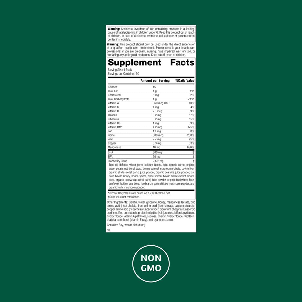 Standard Process General Health Pack – Daily Multivitamin & Mineral Supplement (60 Packs)