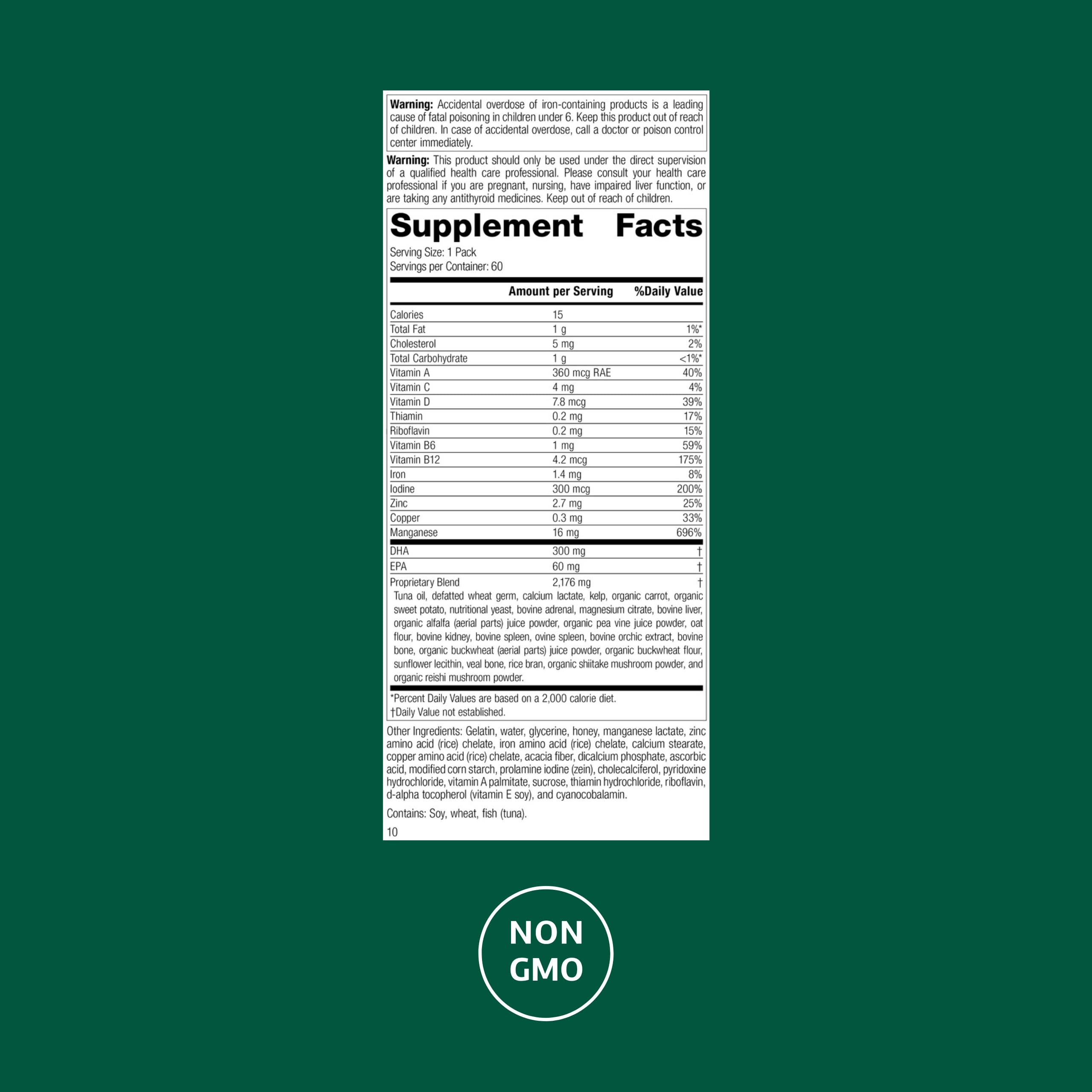 Standard Process General Health Pack – Daily Multivitamin & Mineral Supplement (60 Packs)