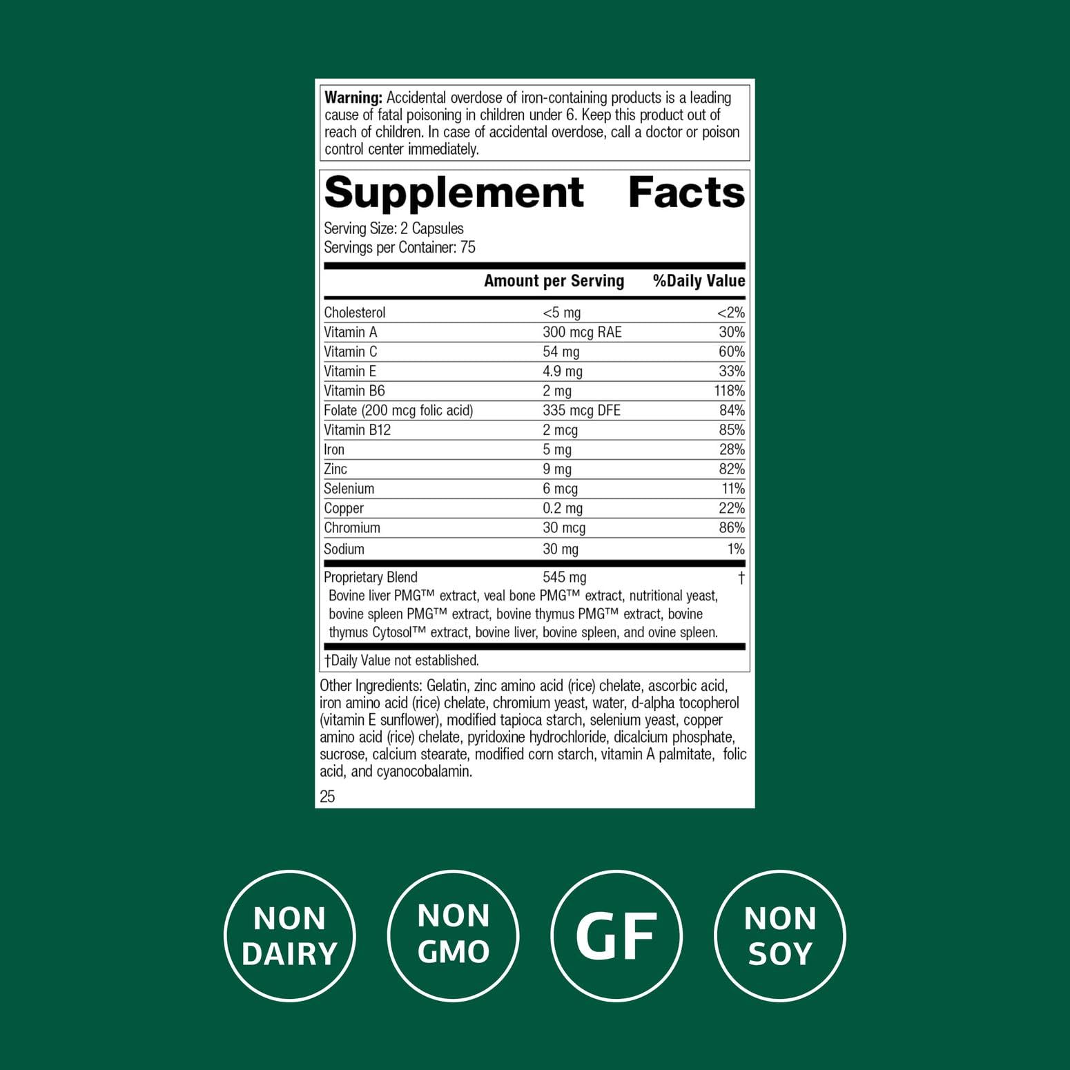 Immuplex – Standard Process Inc. | Daily Immune Support, 150 Capsules