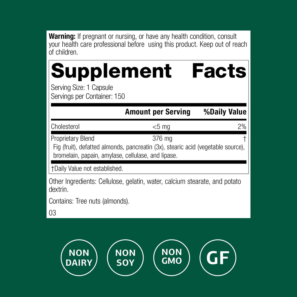 Standard Process Multizyme - Whole Food Pancreas Support & Digestive Enzymes (90 Capsules)