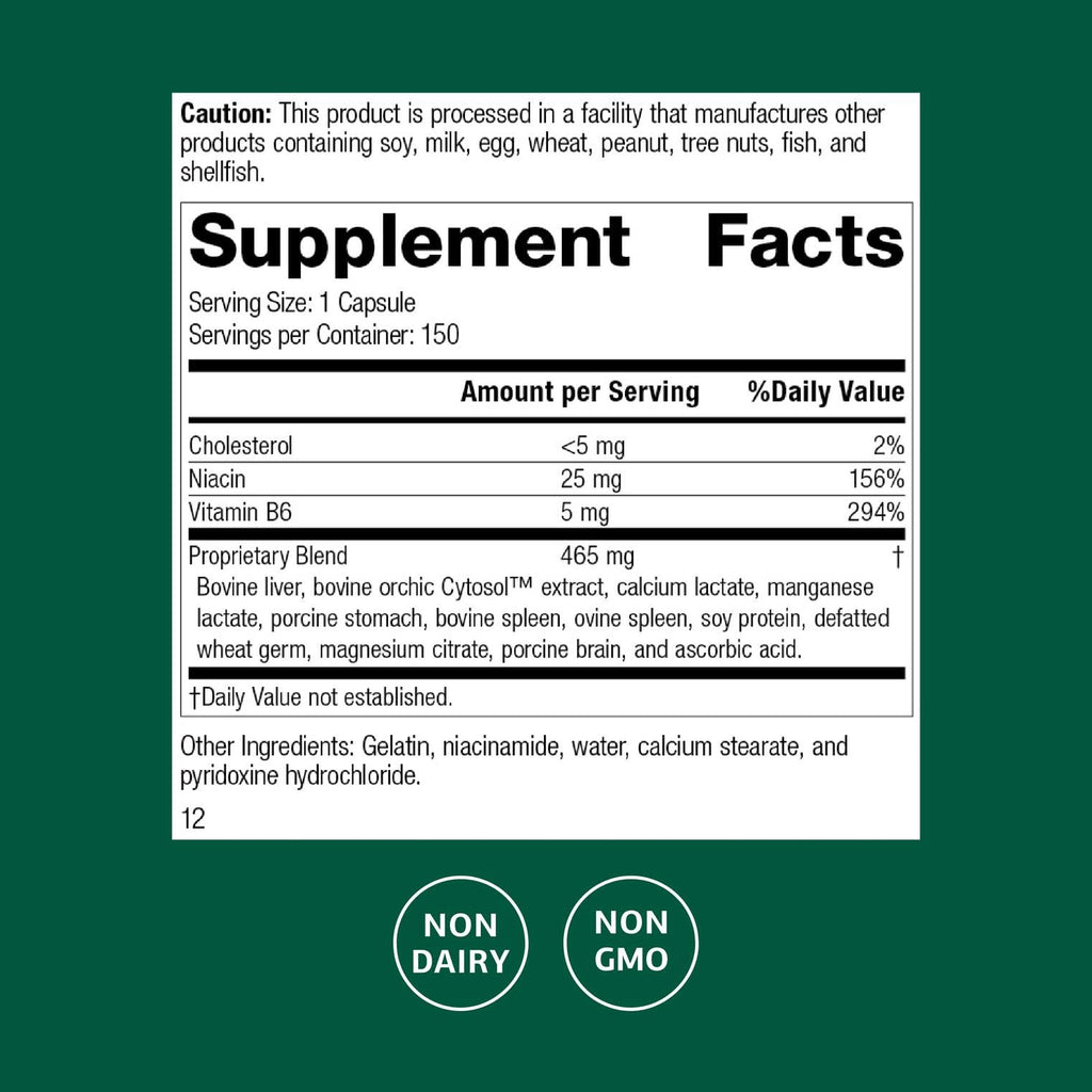 Standard Process Orchex - 150 Capsules | Calming Support & Focus