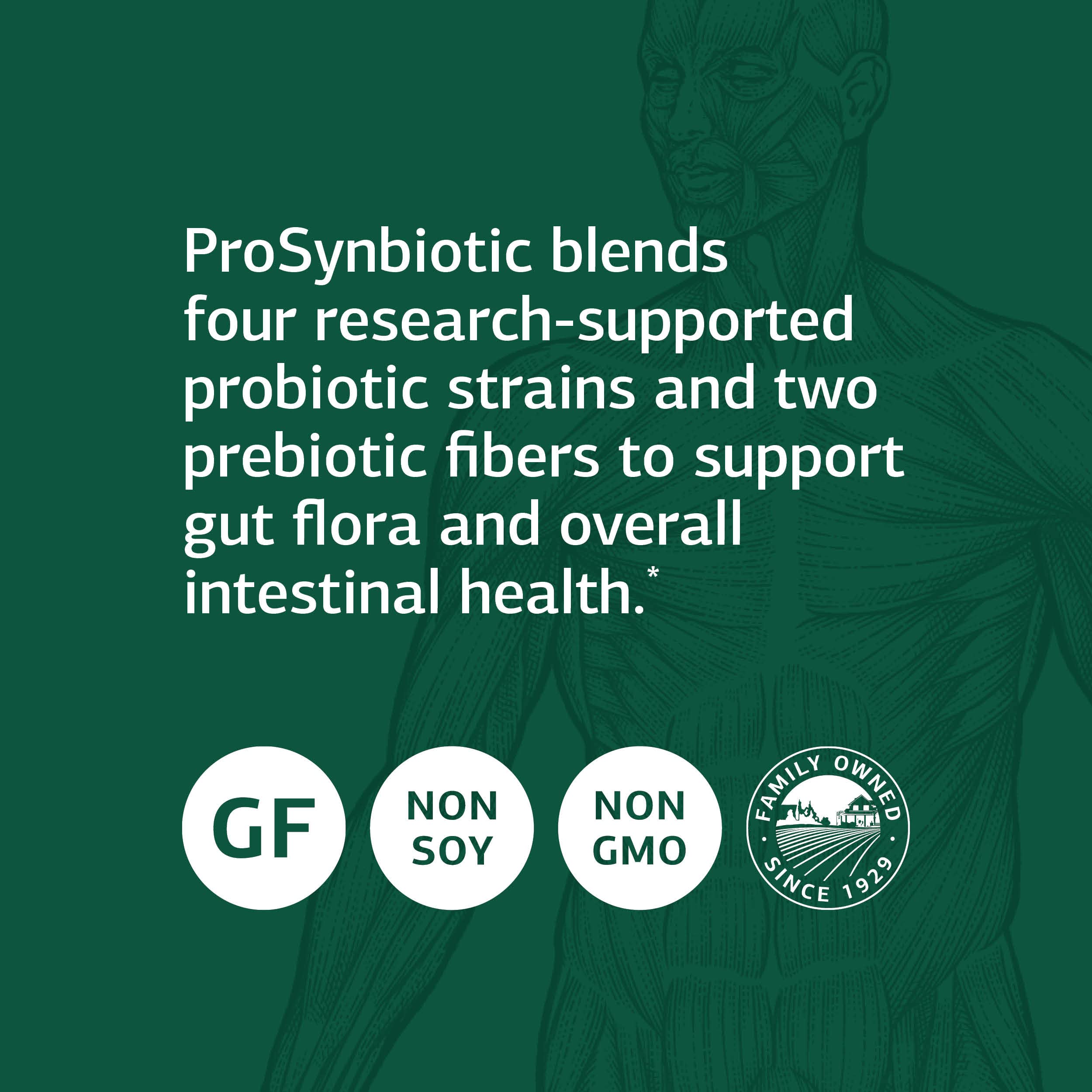 Standard Process ProSynbiotic - Whole Food Digestive & Immune Support, 90 Vegetarian Capsules