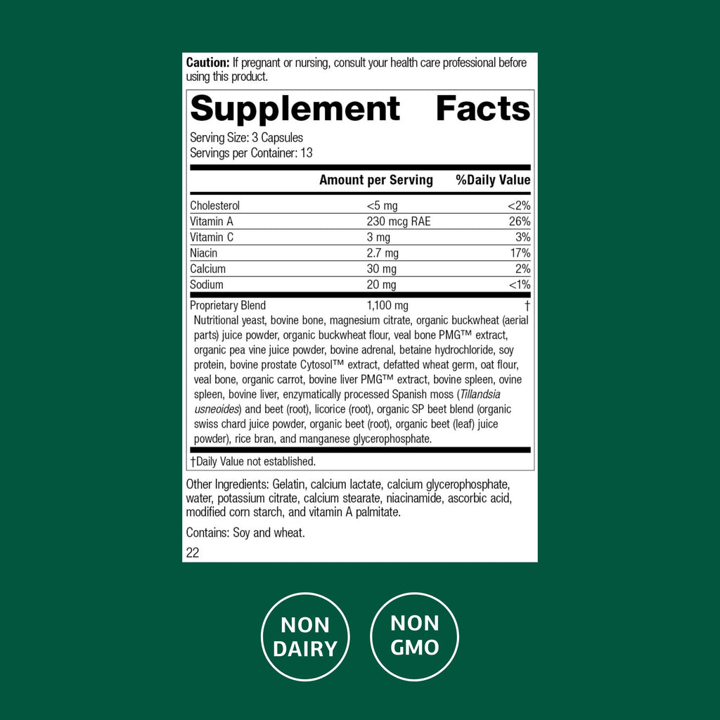 Standard Process Rumaplex – Healthy Liver Support Supplement | Vitamin A & Niacin | 40 Capsules