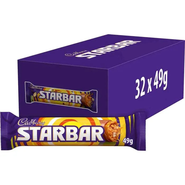 32 x Cadbury Starbar Chocolate Bar 49G