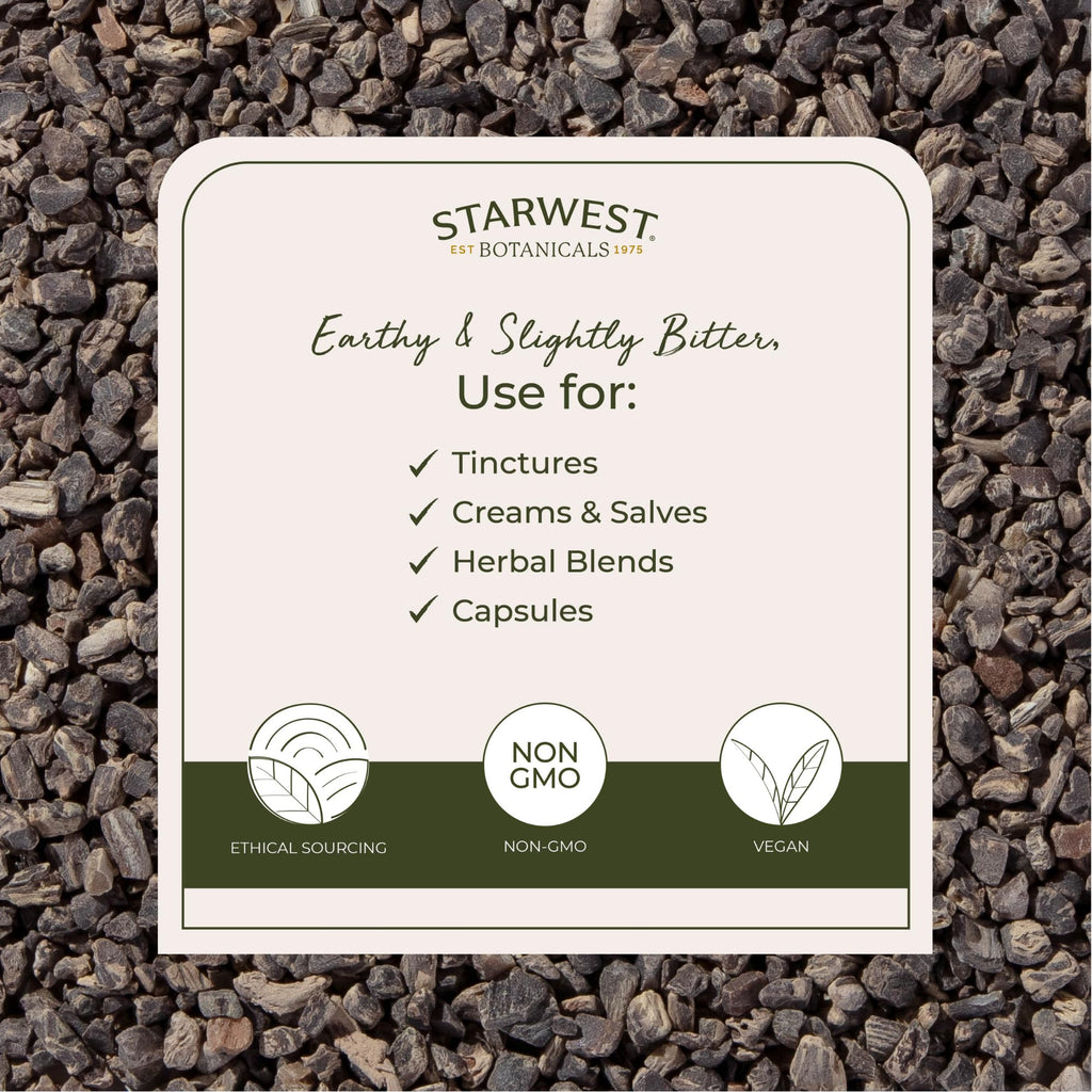 Starwest Botanicals Organic Black Cohosh Root - 4 oz | Cut & Sifted, Kosher, Non-GMO