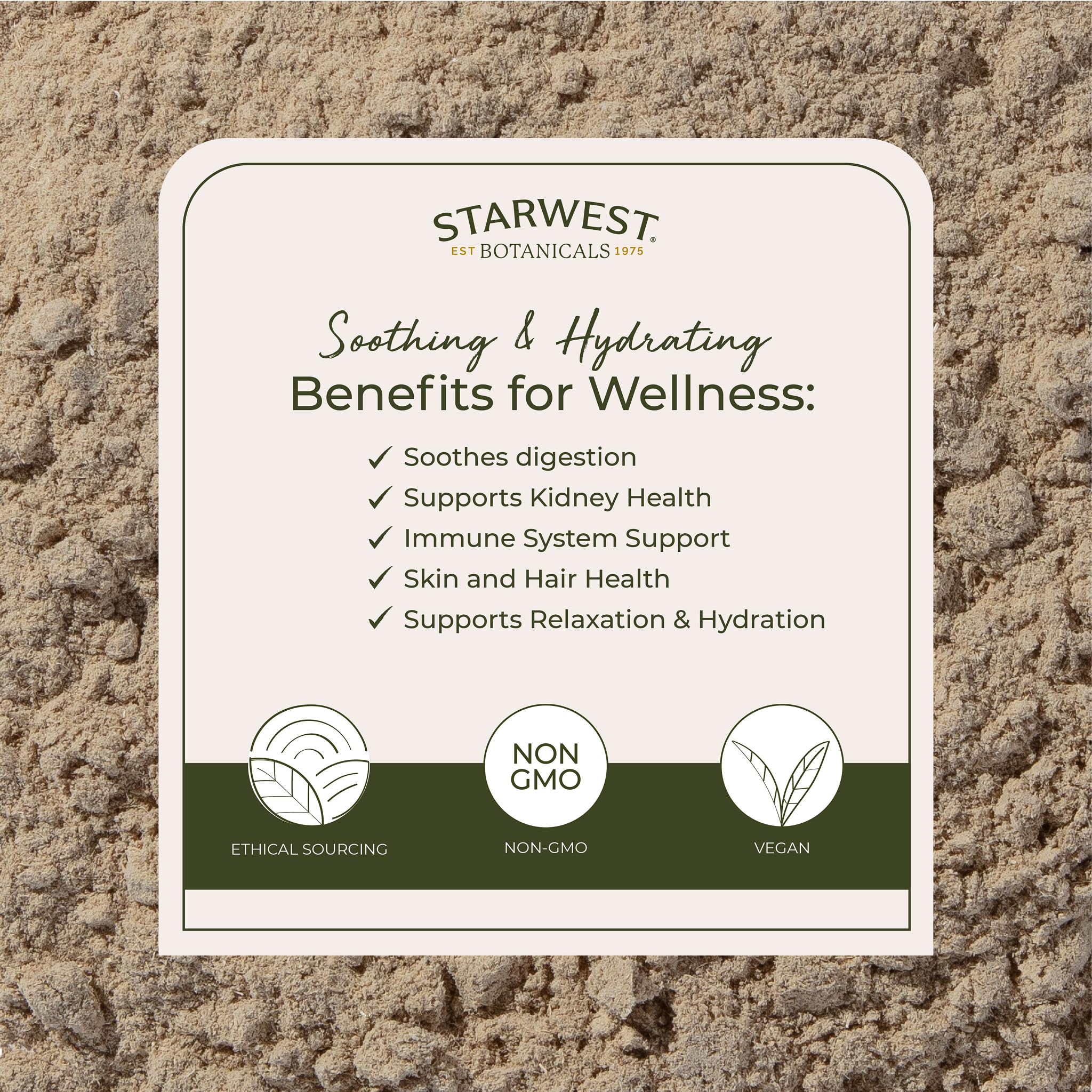 Starwest Organic Marshmallow Root Powder - 1 lb | Kosher, Non-GMO