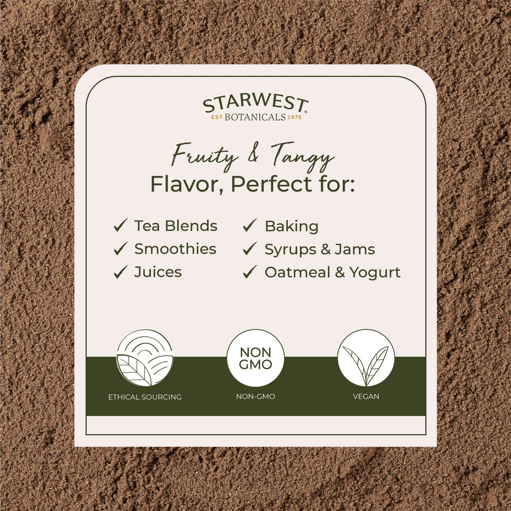 Starwest Botanicals Rosehips Powder Organic - 1 lb | Kosher, Non-GMO, Vitamin C
