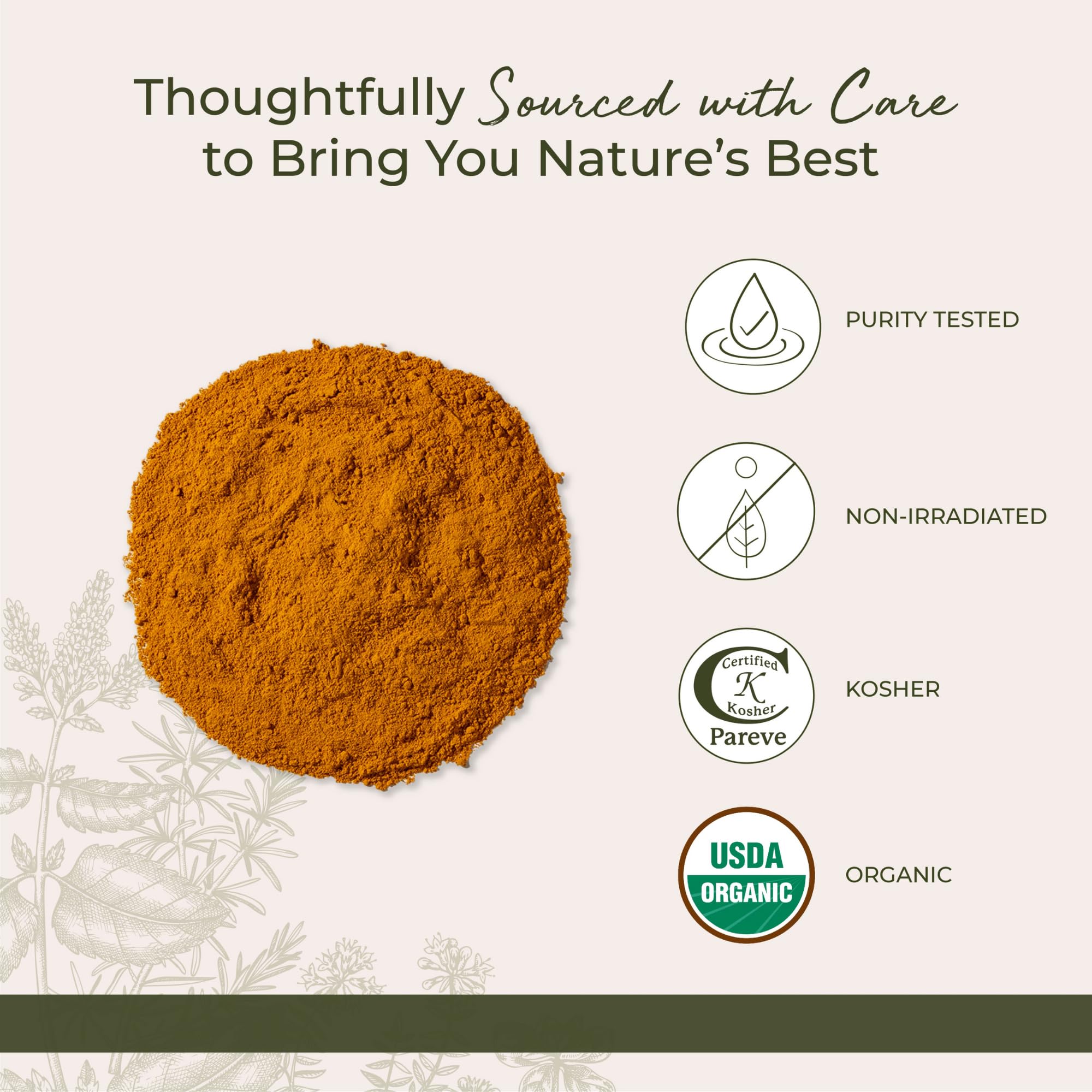 Starwest Organic Ground Turmeric Root Powder – 2 lb Bulk, Kosher, Non-GMO, Curcumin