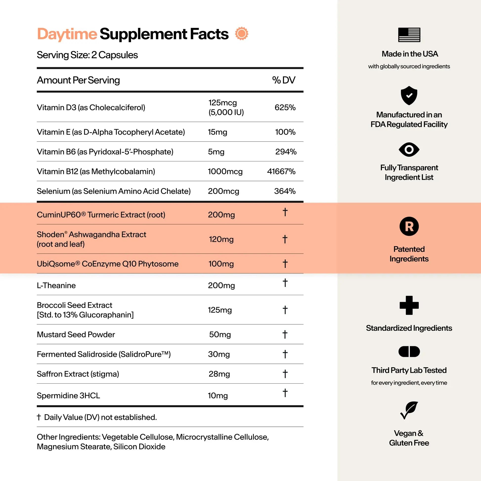 Stasis Daytime Energy and Focus Supplement with CoQ10 + Rhodiola Rosea – All-Day Brain, Mood & Energy Support | 25 Servings
