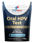 STD Hero At-Home Oral HPV Test Kit for Women and Men - Private Screening