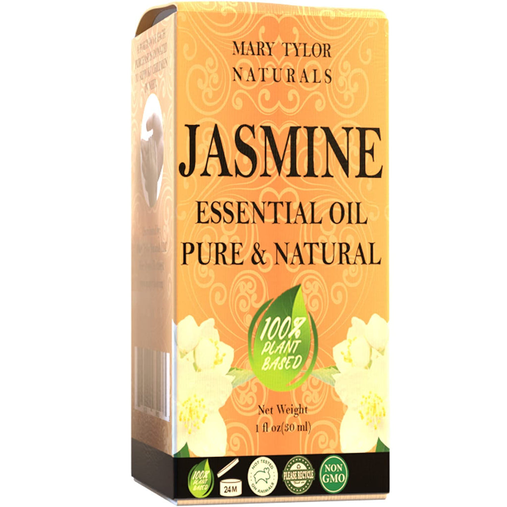 Jasmine Essential Oil (1 oz) – Premium Therapeutic Grade, 100% Pure & Natural | Mary Tylor Naturals